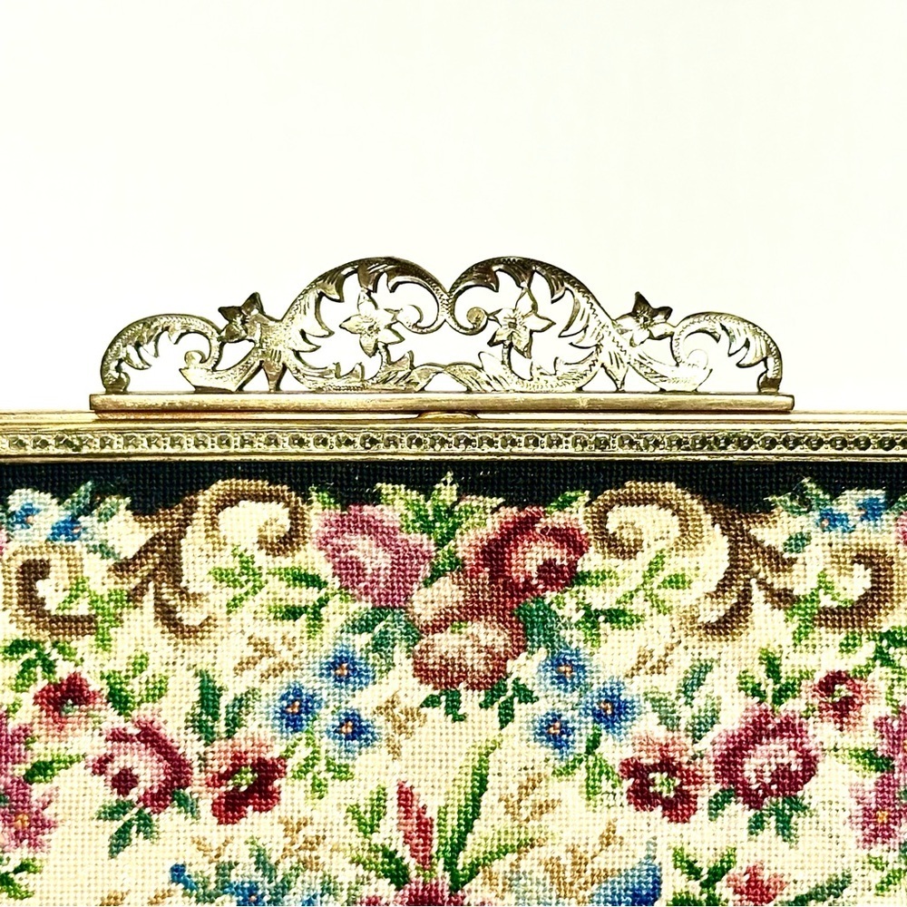 JB & Co Vienna Handwork Vintage Petit-Point Tapestry Mini Bag - Picture 7 of 16